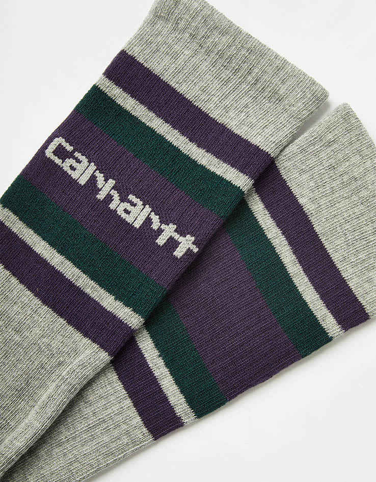 Carhartt WIP Connors Socks - Grey Heather/Lakers/Dark Fir