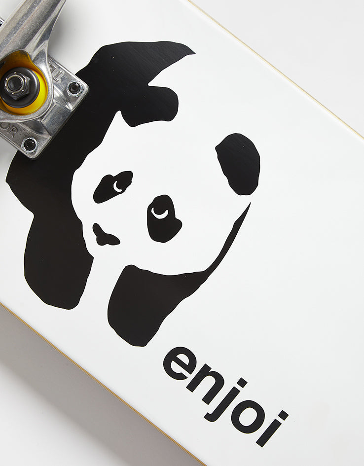 Enjoi Whitey Panda Complete Skateboard - White/Black-Black Wheels