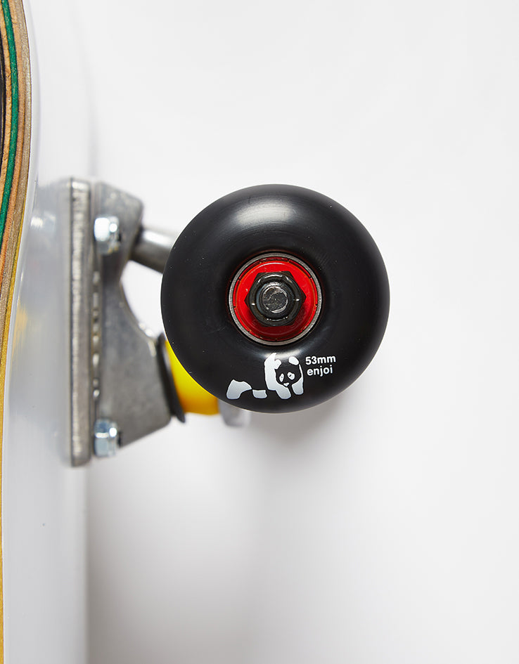 Enjoi Whitey Panda Complete Skateboard - White/Black-Black Wheels