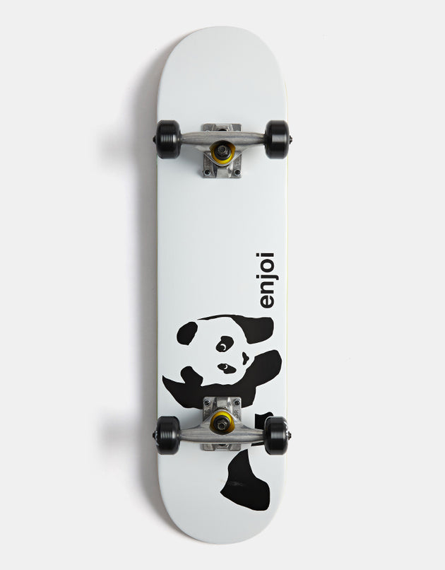 Enjoi Whitey Panda Complete Skateboard - White/Black-Black Wheels