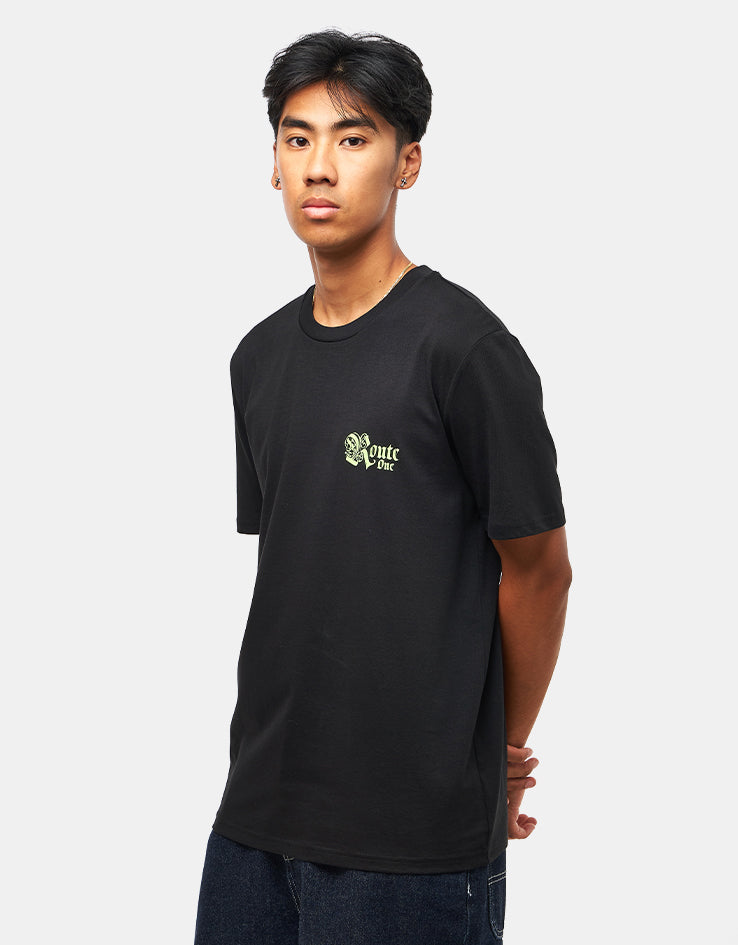 Route One Fortress Organic T-Shirt - Black