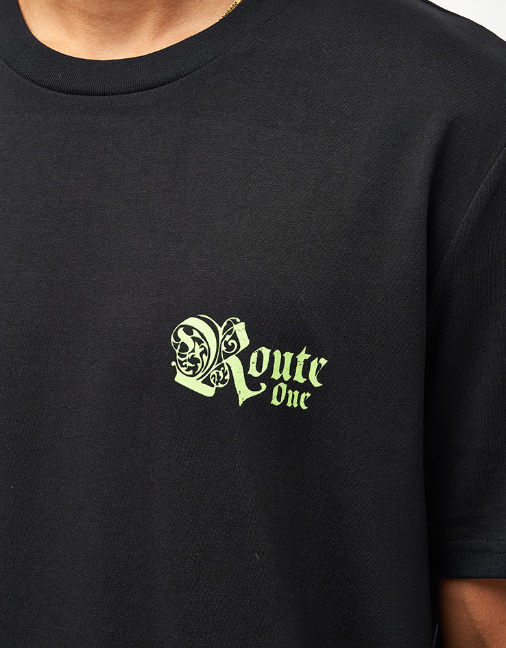 Route One Fortress Organic T-Shirt - Black