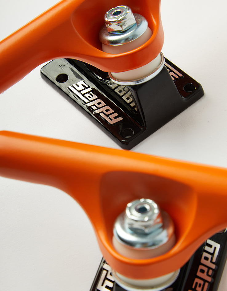 Slappy x Toy Machine ST1 Hollow Skateboard Trucks - Orange/Black (Pair)