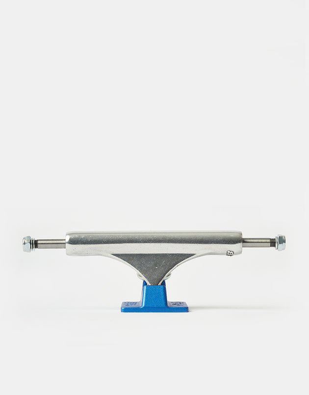 Slappy ST1 Hollow Lights Skateboard Trucks - Polished/Blue (Pair)