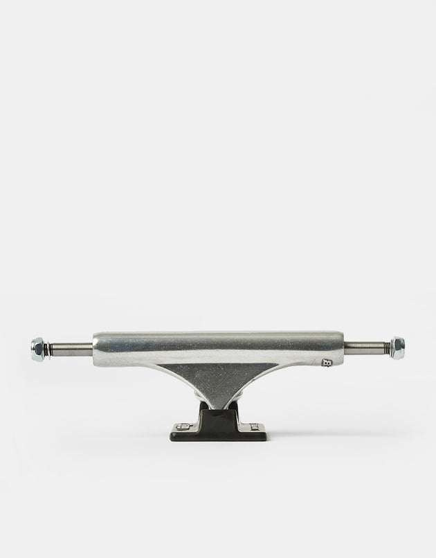 Slappy ST1 Hollow Low Profile Skateboard Trucks - Polished/Black (Pair)