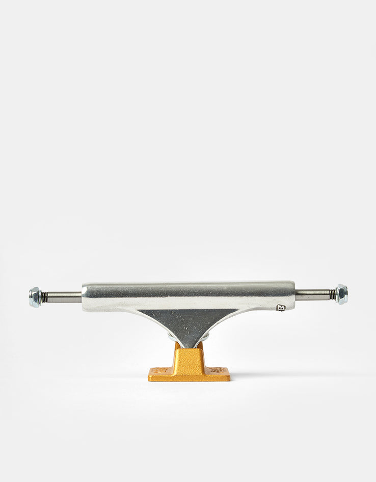 Slappy ST1 Inverted Hollow Lights Skateboard Trucks - Polished/Gold (Pair)