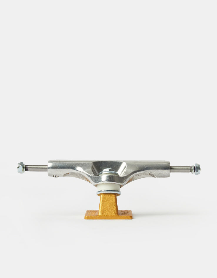 Slappy ST1 Inverted Hollow Lights Skateboard Trucks - Polished/Gold (Pair)