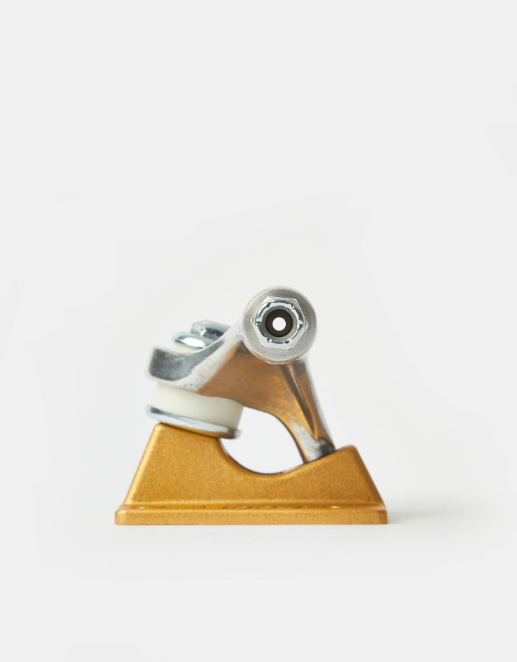 Slappy ST1 Inverted Hollow Lights Skateboard Trucks - Polished/Gold (Pair)