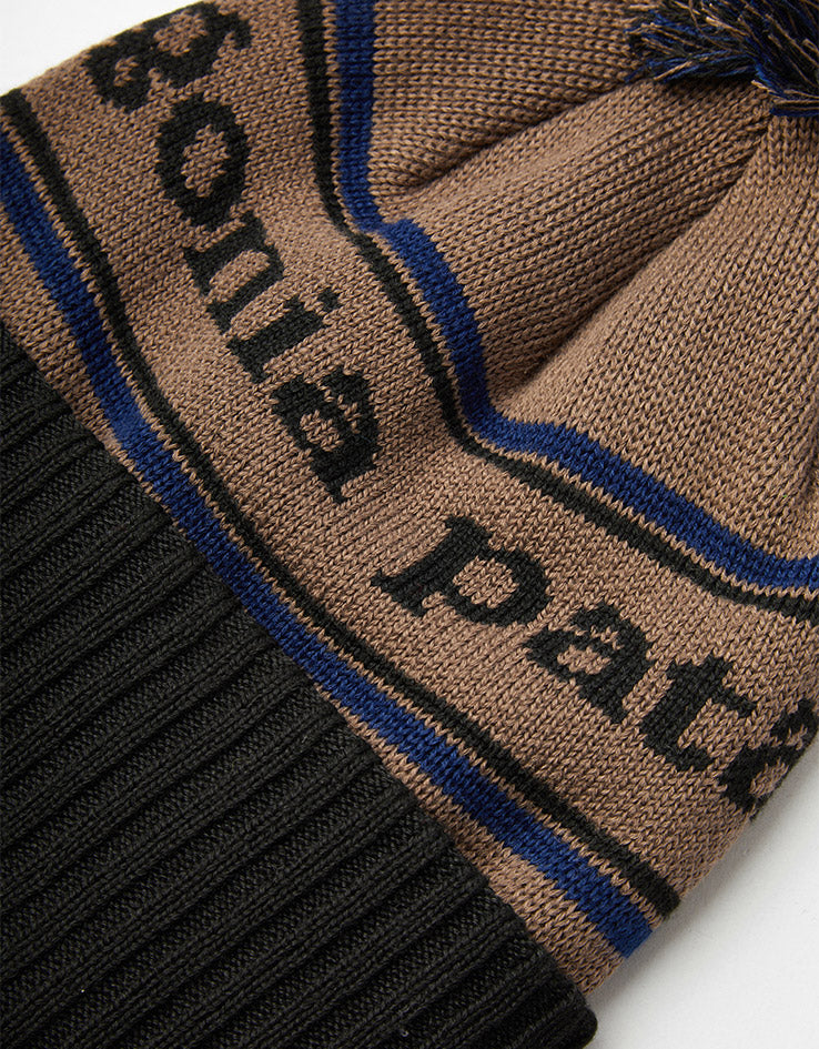 Patagonia Powder Town Beanie - Park Stripe/Marlow Brown