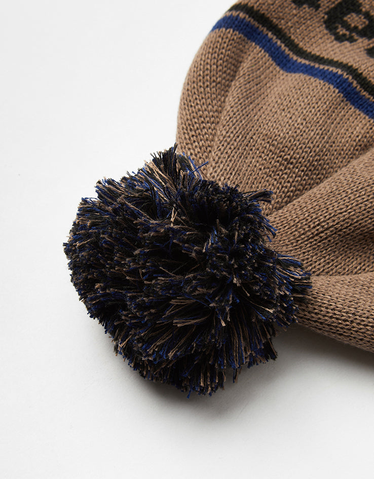 Patagonia Powder Town Beanie - Park Stripe/Marlow Brown