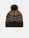Patagonia Powder Town Beanie - Park Stripe/Marlow Brown