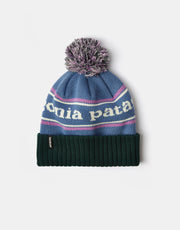 Patagonia Powder Town Beanie - Park Stripe/Barnacle Blue