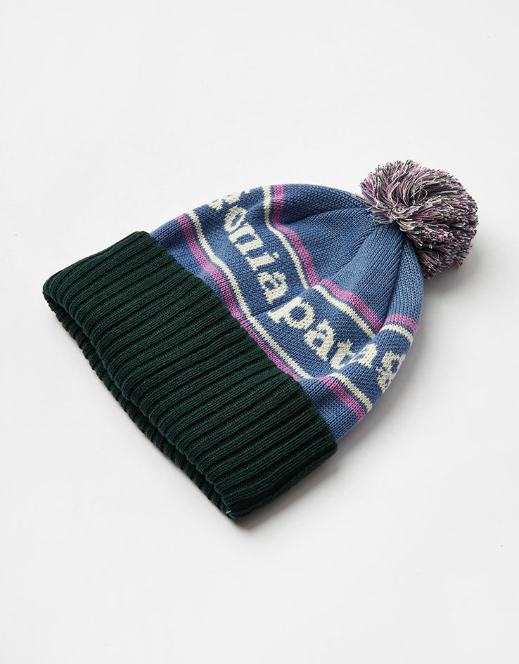 Patagonia Powder Town Beanie - Park Stripe/Barnacle Blue