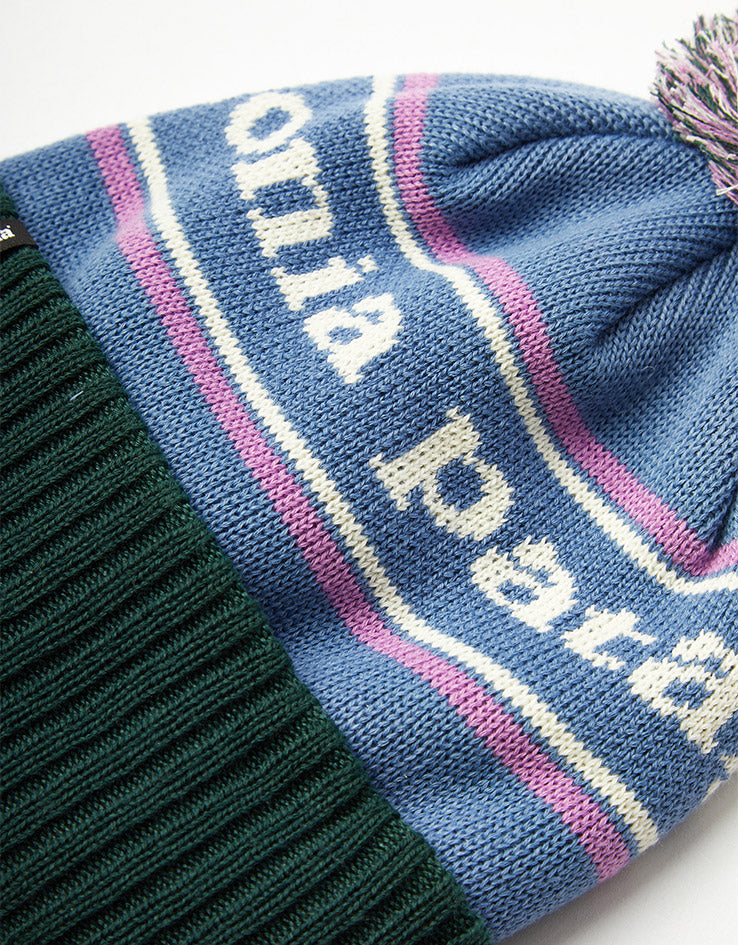 Patagonia Powder Town Beanie - Park Stripe/Barnacle Blue