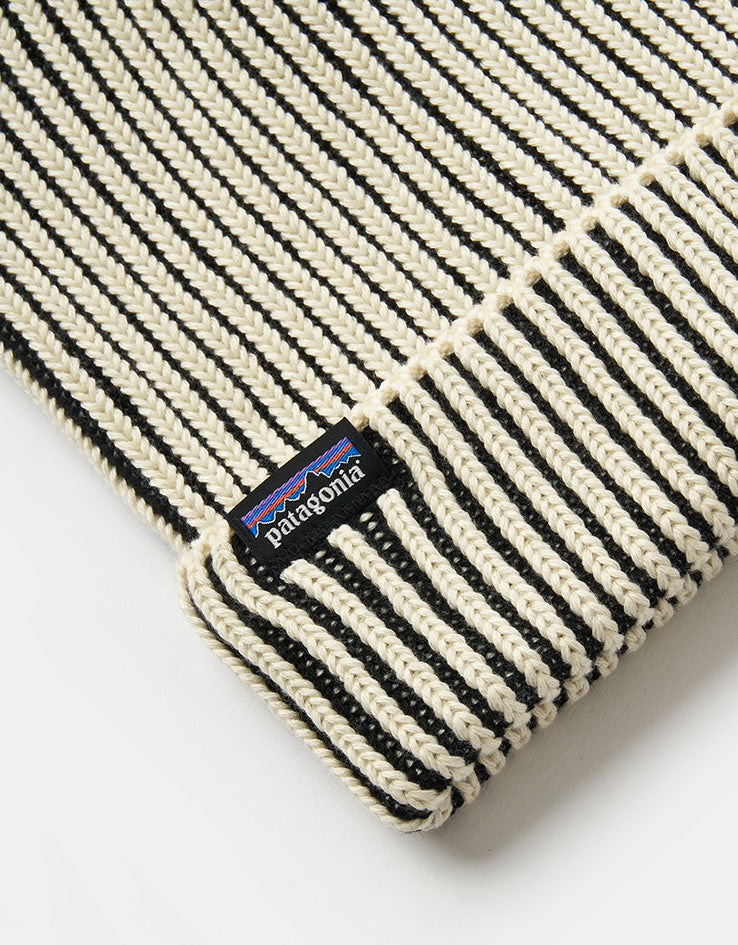 Patagonia Fishermans Rolled Beanie - Contrast Stripe/Black