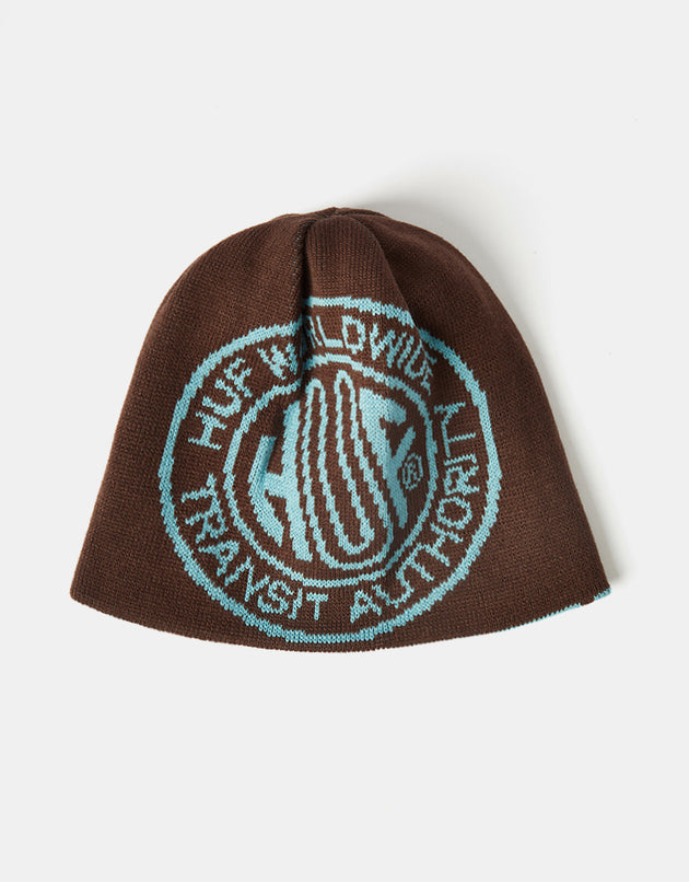 HUF Token Reversible Skull Beanie - Bison