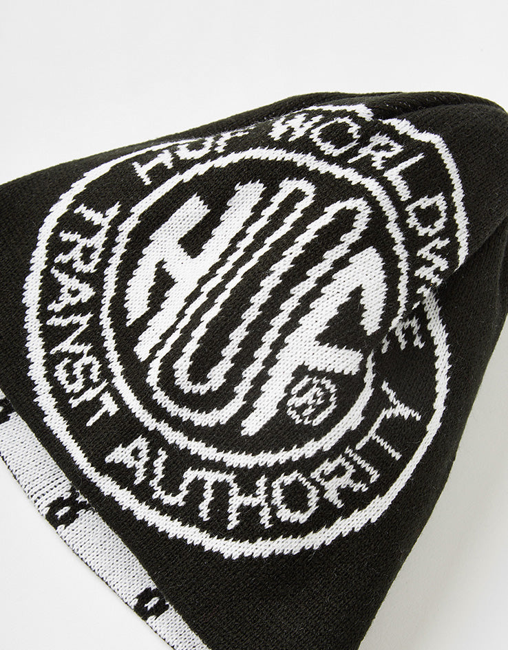HUF Token Reversible Skull Beanie - Black