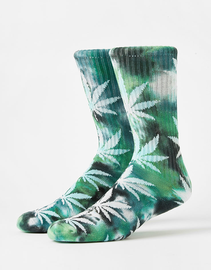 HUF Huf Plantlife Tiedye Crew Socks - Green