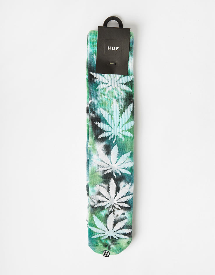 HUF Huf Plantlife Tiedye Crew Socks - Green
