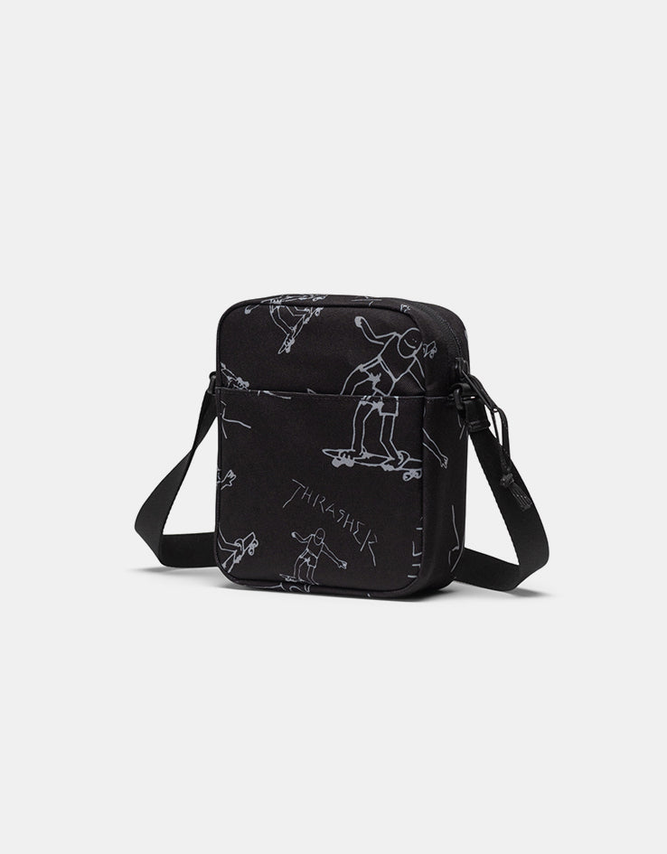 Herschel x Thrasher x Gonz Heritage™ Crossbody Bag - Black