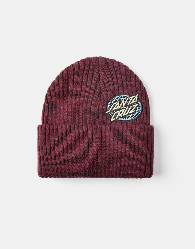 Santa Cruz Global Oval Dot Beanie - Dark Cherry