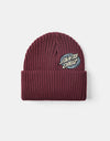 Santa Cruz Global Oval Dot Beanie - Dark Cherry