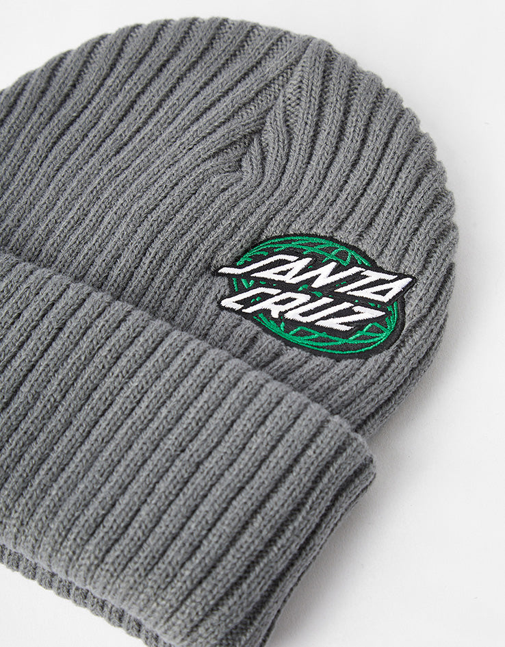 Santa Cruz Global Oval Dot Beanie - Storm Grey