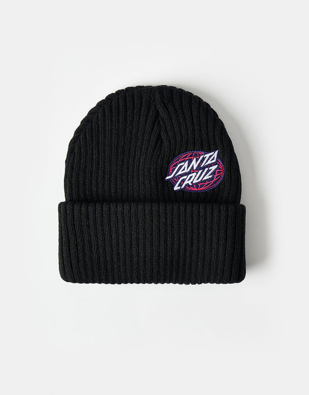 Santa Cruz Global Oval Dot Beanie - Black