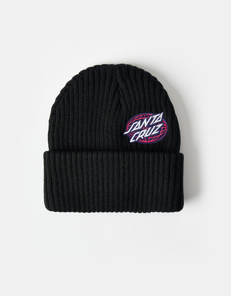 Santa Cruz Global Oval Dot Beanie - Black