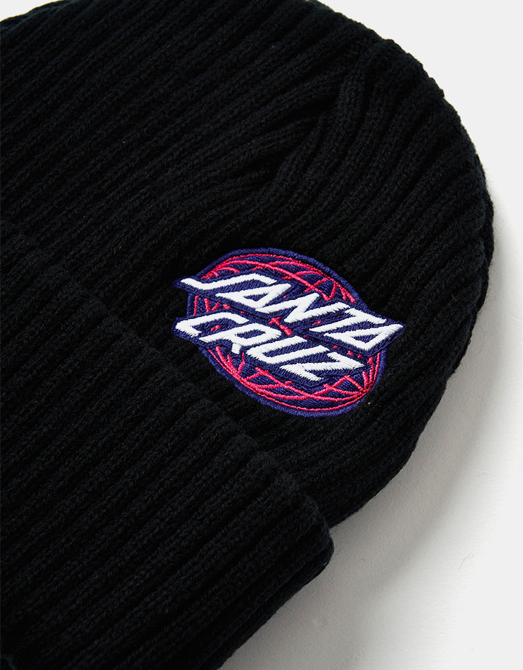 Santa Cruz Global Oval Dot Beanie - Black