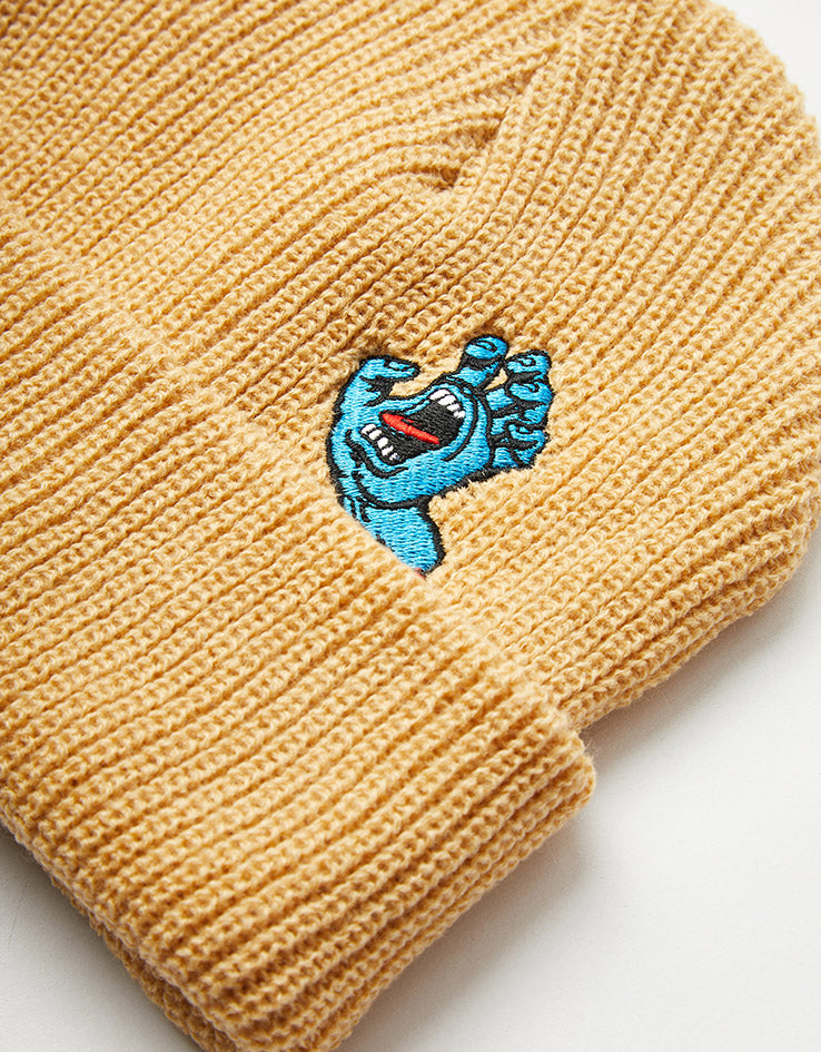 Santa Cruz Screaming Mini Hand Beanie - Wheat