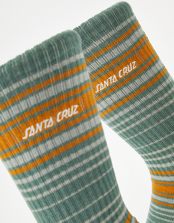 Santa Cruz Classic Strip Stripe Socks - Moon Rock Stripe