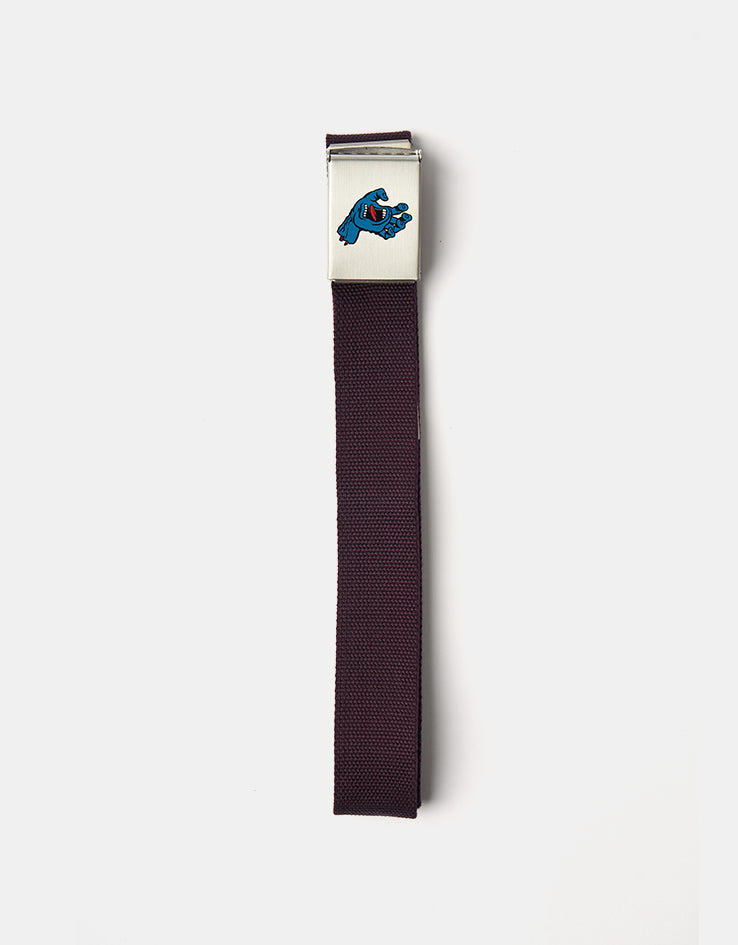 Santa Cruz Screaming Mini Hand Web Belt - Dark Cherry