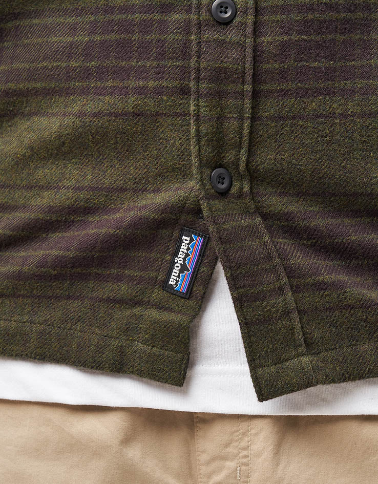 Patagonia Fjord L/S Flannel Shirt - Cascade: Basin Green