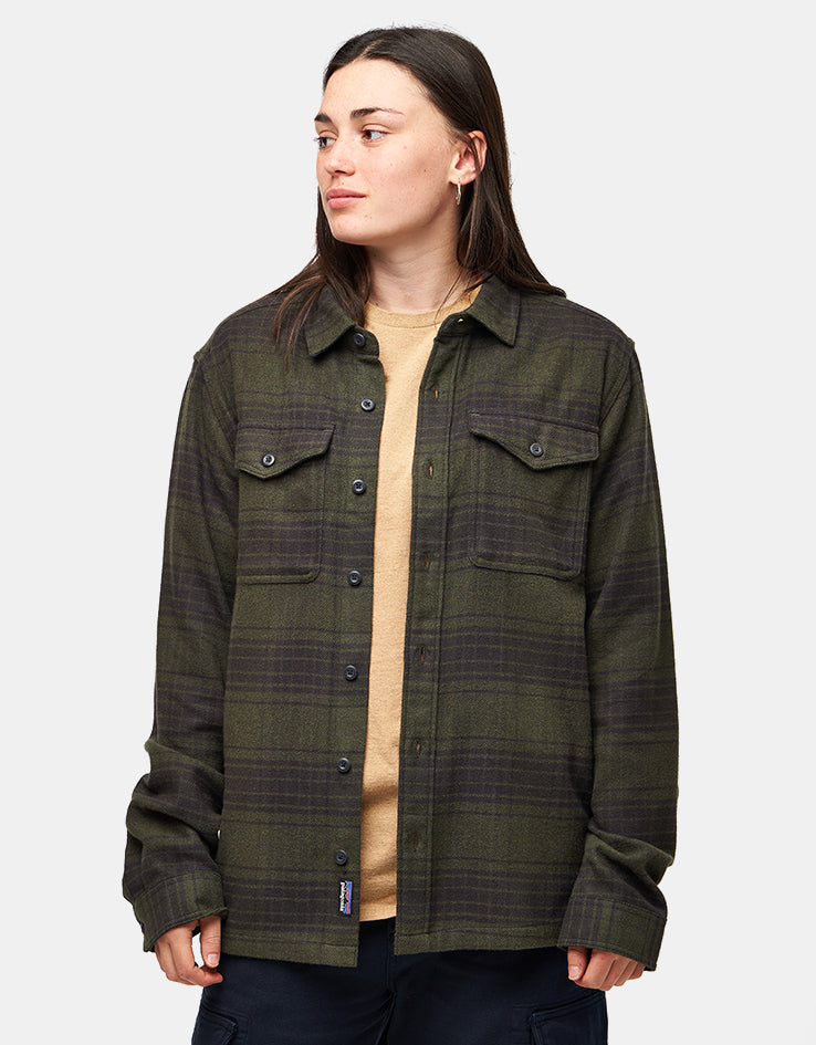 Patagonia Fjord L/S Flannel Shirt - Cascade: Basin Green
