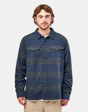 Patagonia Fjord L/S Flannel Shirt - Treelined: Smolder Blue