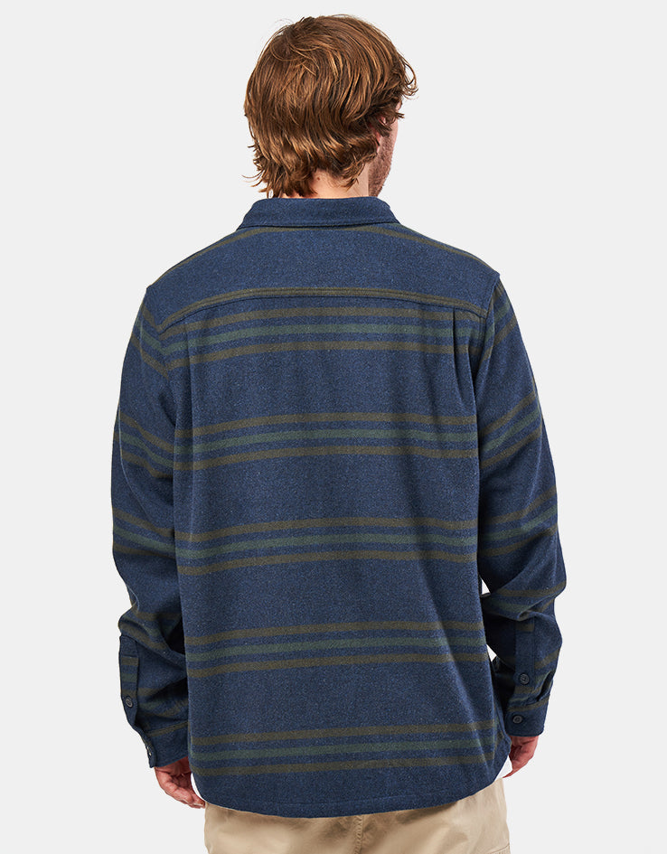 Patagonia Fjord L/S Flannel Shirt - Treelined: Smolder Blue