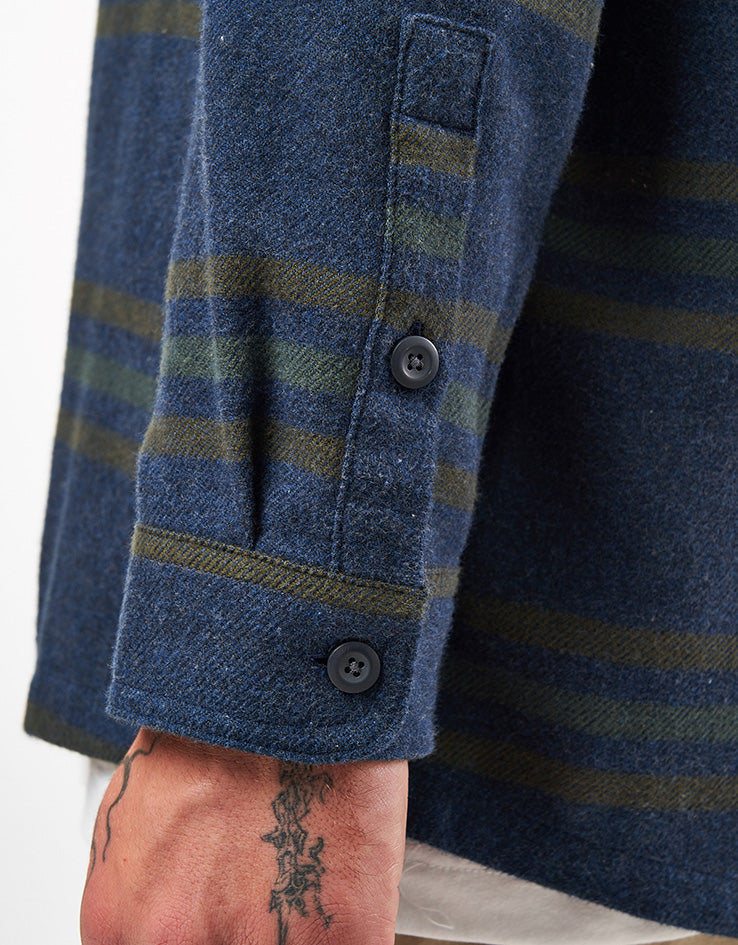 Patagonia Fjord L/S Flannel Shirt - Treelined: Smolder Blue
