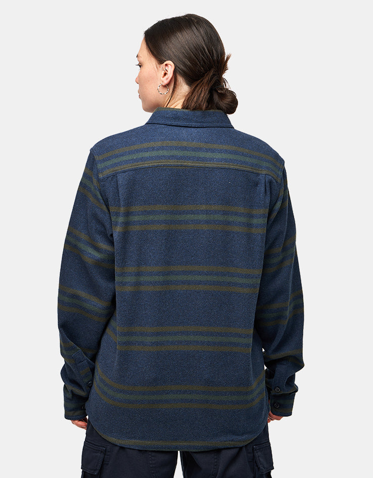 Patagonia Fjord L/S Flannel Shirt - Treelined: Smolder Blue