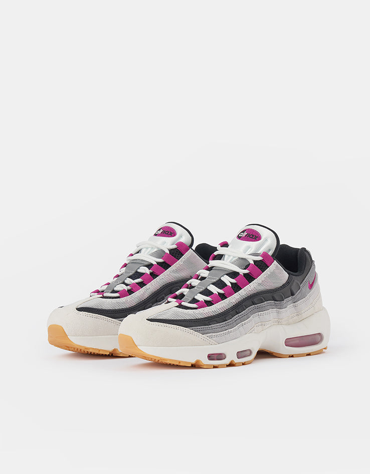 Nike SB Air Max 95 Skate Shoes - Summit White/Cactus Flower-Photon Dust