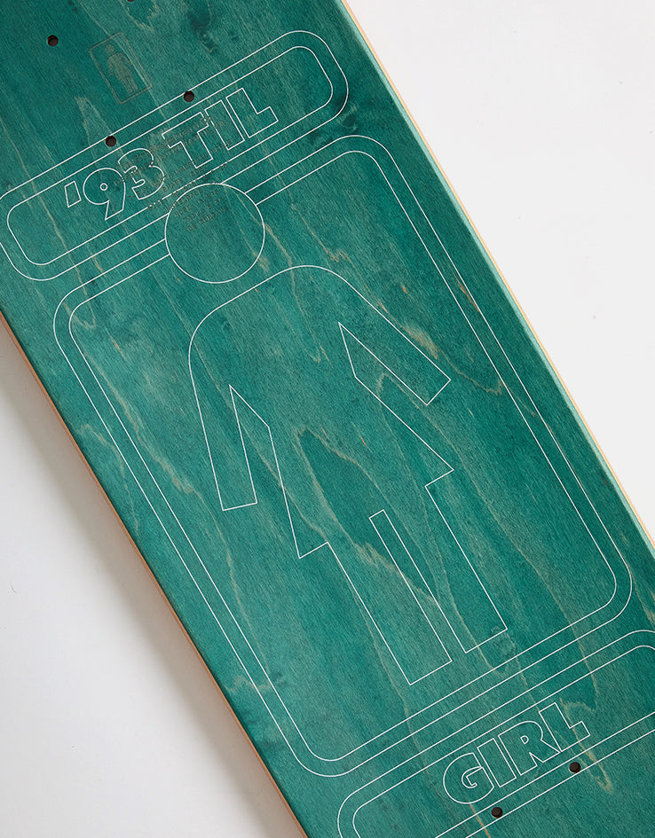 Girl Davis 93 Til Khaki to Shacky G045 Skateboard Deck - 8"