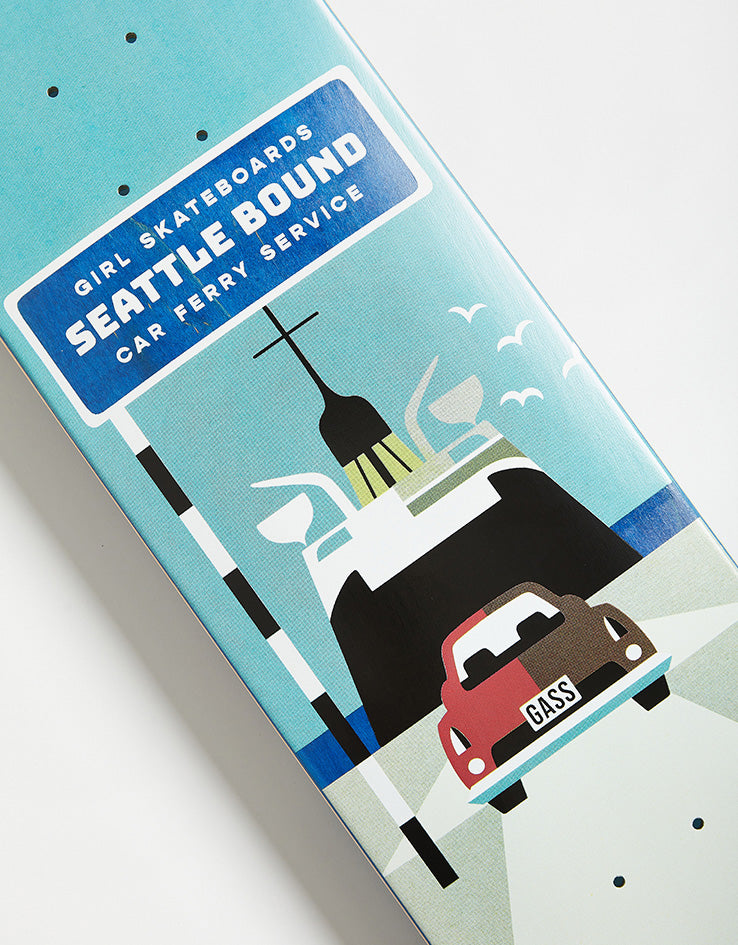 Girl Gass Seattle Bound G008 Skateboard Deck - 8"