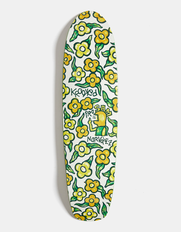 Krooked Narvaez Flowers Zinger Skateboard Deck - 7.75"