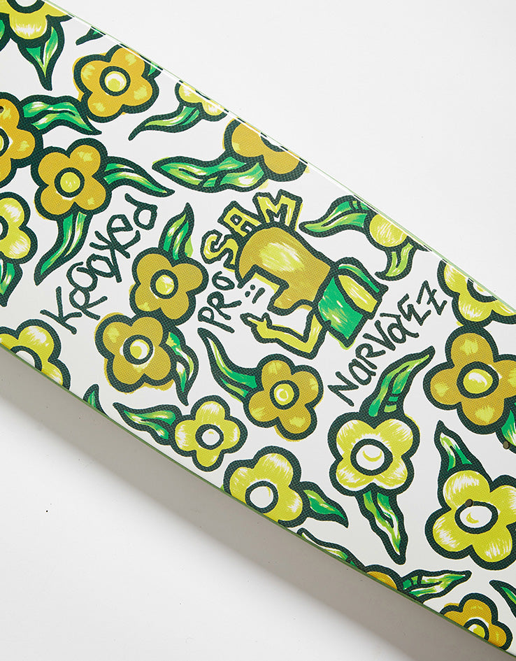 Krooked Narvaez Flowers Zinger Skateboard Deck - 7.75"