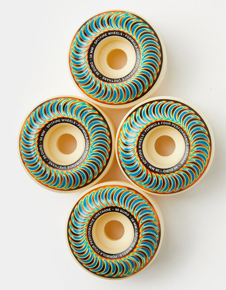 Spitfire Radioactive Classic Formula Four 99d Skateboard Wheels - 56mm