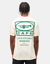 Skateboard Cafe 45 T-Shirt - Cream/Forest Green