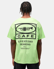 Skateboard Cafe 45 T-Shirt - Lime/Black