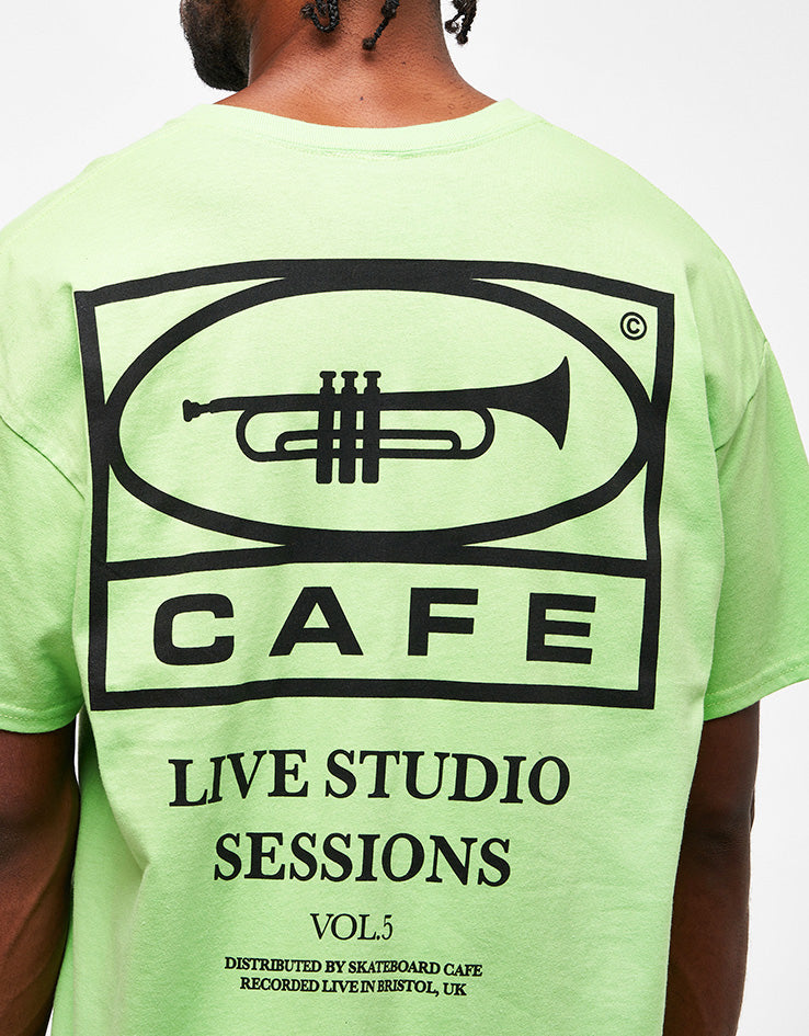 Skateboard Cafe 45 T-Shirt - Lime/Black