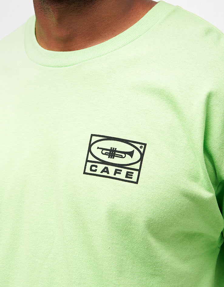 Skateboard Cafe 45 T-Shirt - Lime/Black