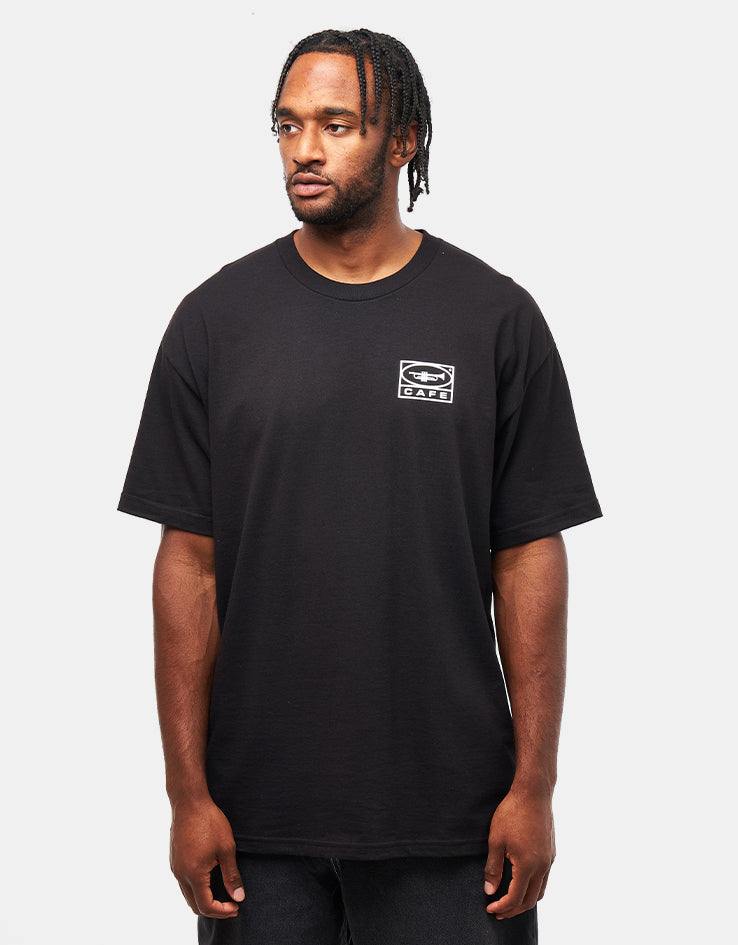 Skateboard Cafe 45 T-Shirt - Black/White